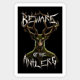 Beware of the Antlers Sticker